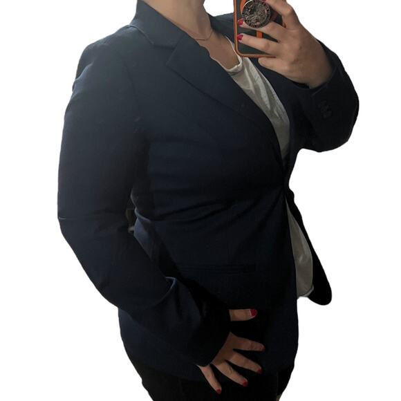 41Hawthorn SMALL Lisa Long Line Ponte Blazer - Stitch Fix One Button Closure - Picture 4 of 14